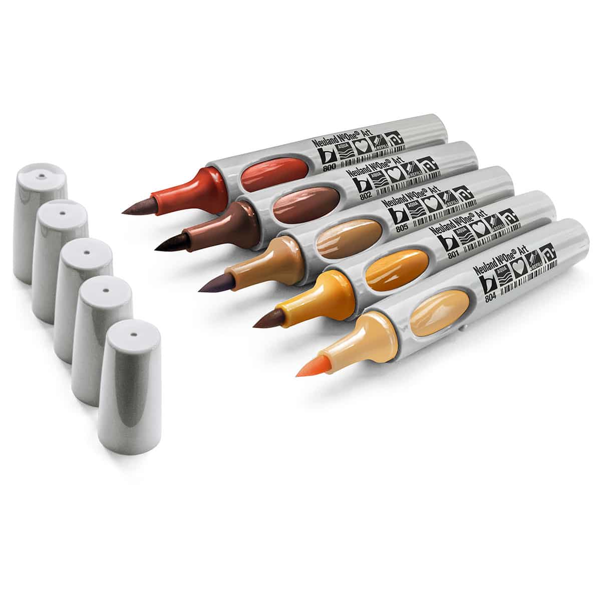 Neuland No.One® Art, penseelpunt 0,5-7 mm, 5/kleur sets