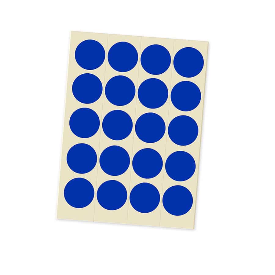 Marking Dots – sheets- blau