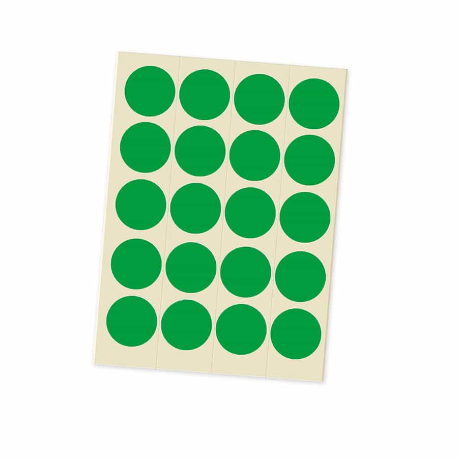Marking Dots – sheets- grün