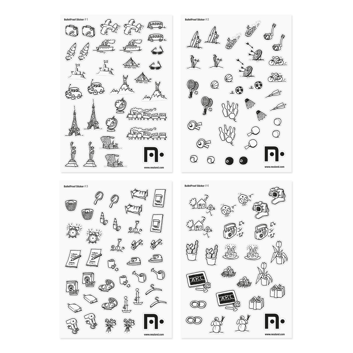 BulletProof Sticker Set – smaller sticker size