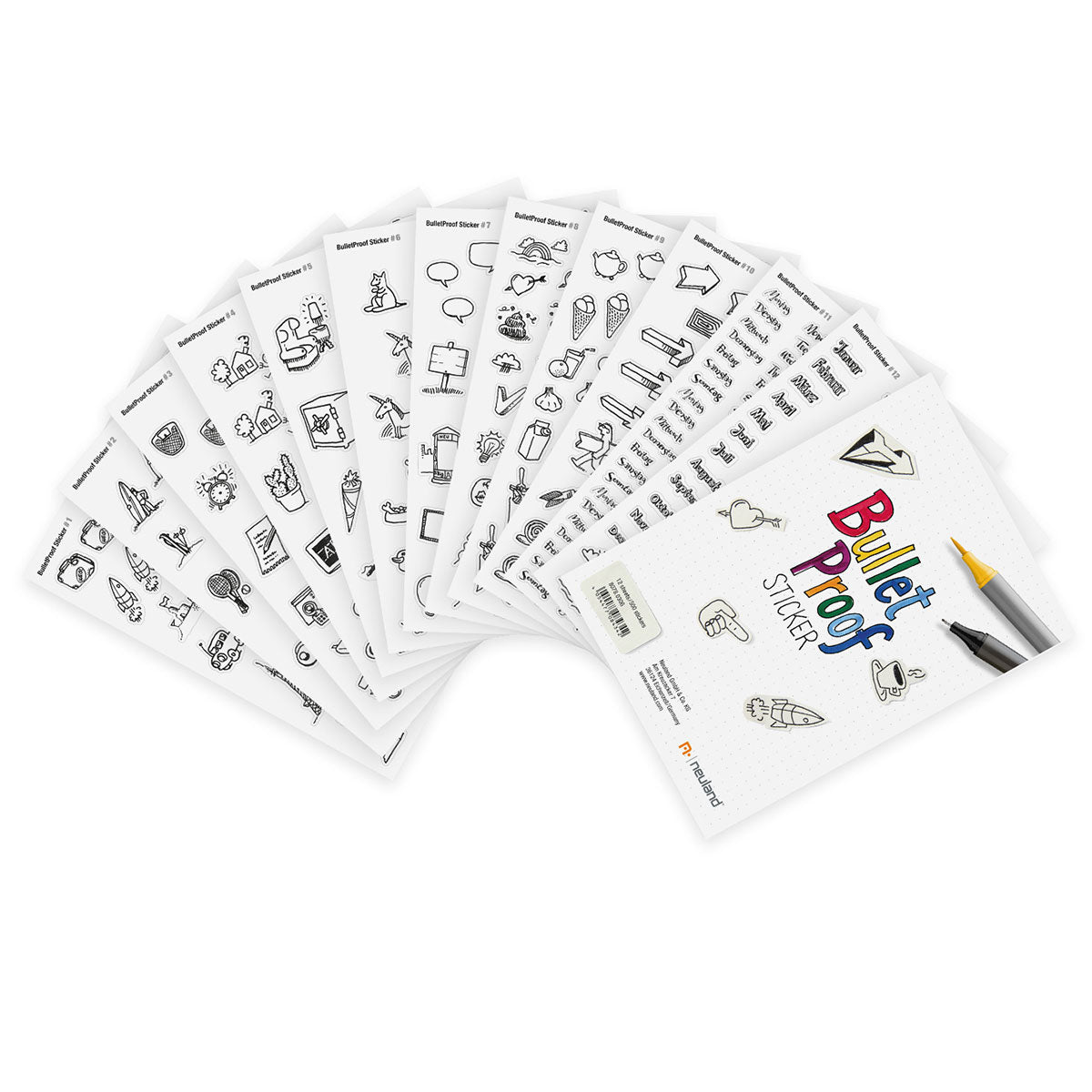 BulletProof Sticker Set – smaller sticker size