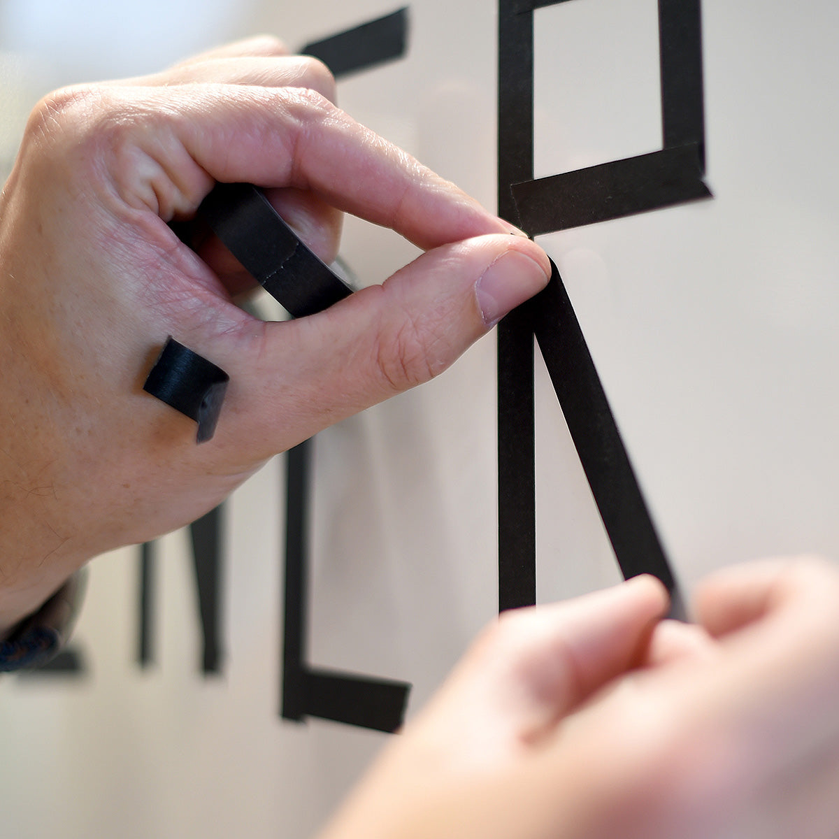 ContourTape, speciaal papieren plakband, zwart, 17 m lang, verschillende breedtes