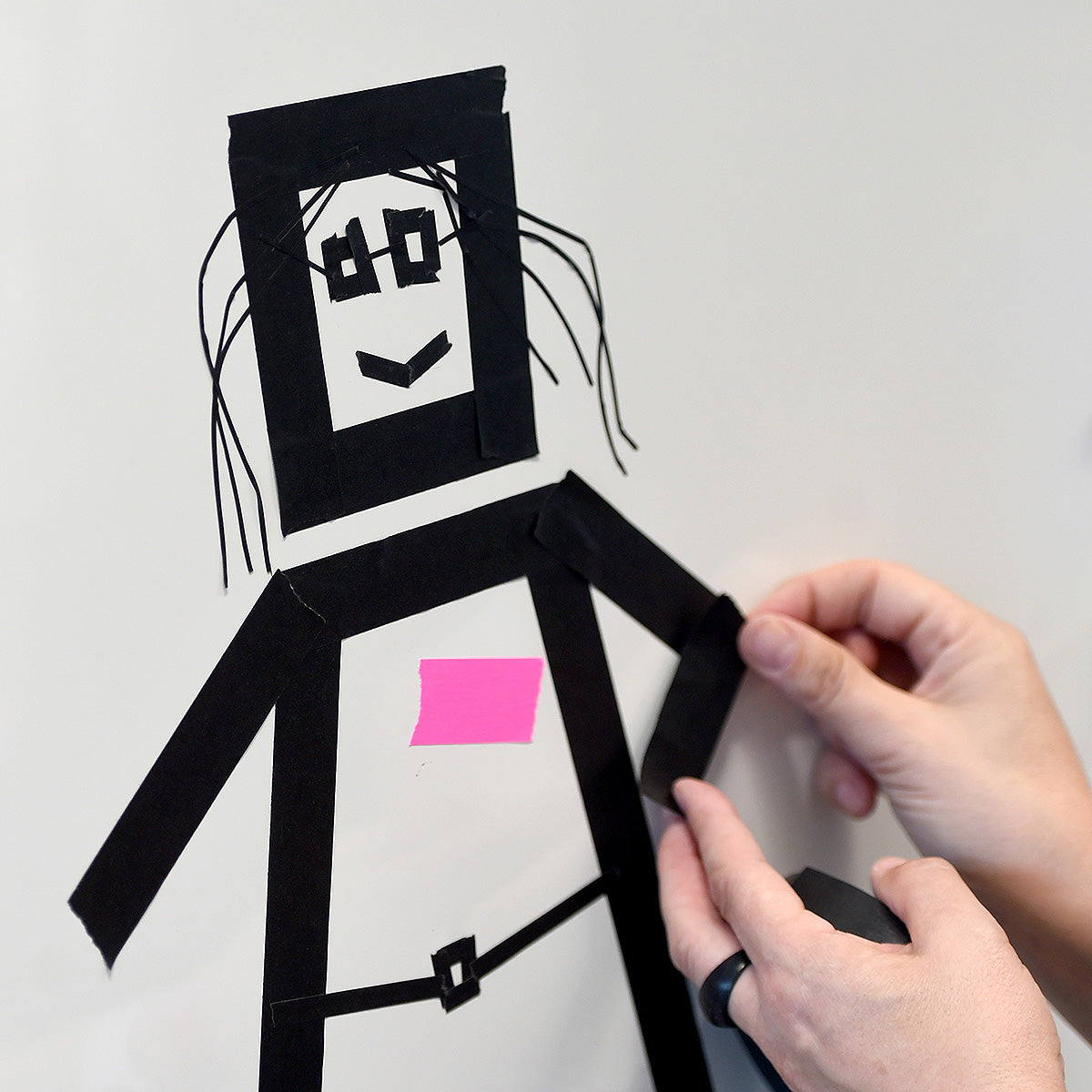 ContourTape, speciaal papieren plakband, zwart, 17 m lang, verschillende breedtes