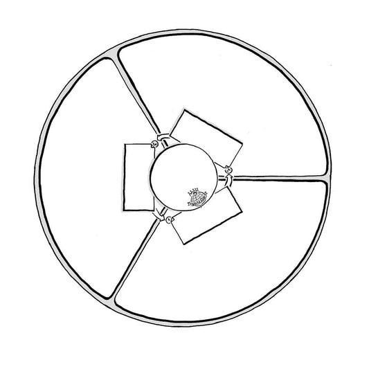 World Café Rond tafelkleed
