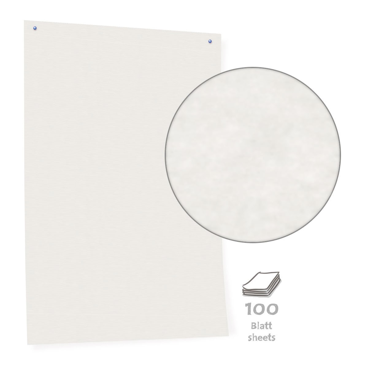 White Pinboard Paper- 100 blatt