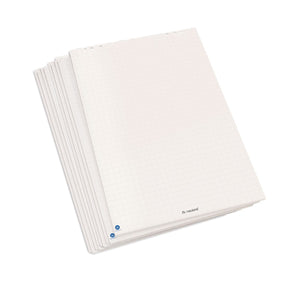 FlipChart Paper, white recycled - checker: 5 pads/rolled