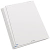 FlipChart blok, set van 5, wit, gerecycled, met draadkruis