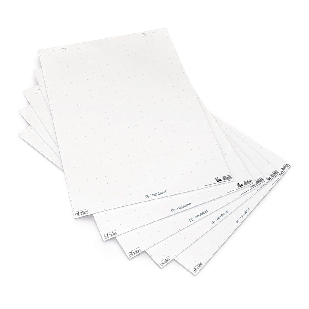 Mini FlipChart paper, white with crosshair print