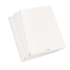 FlipChart Paper bright white, chequered
