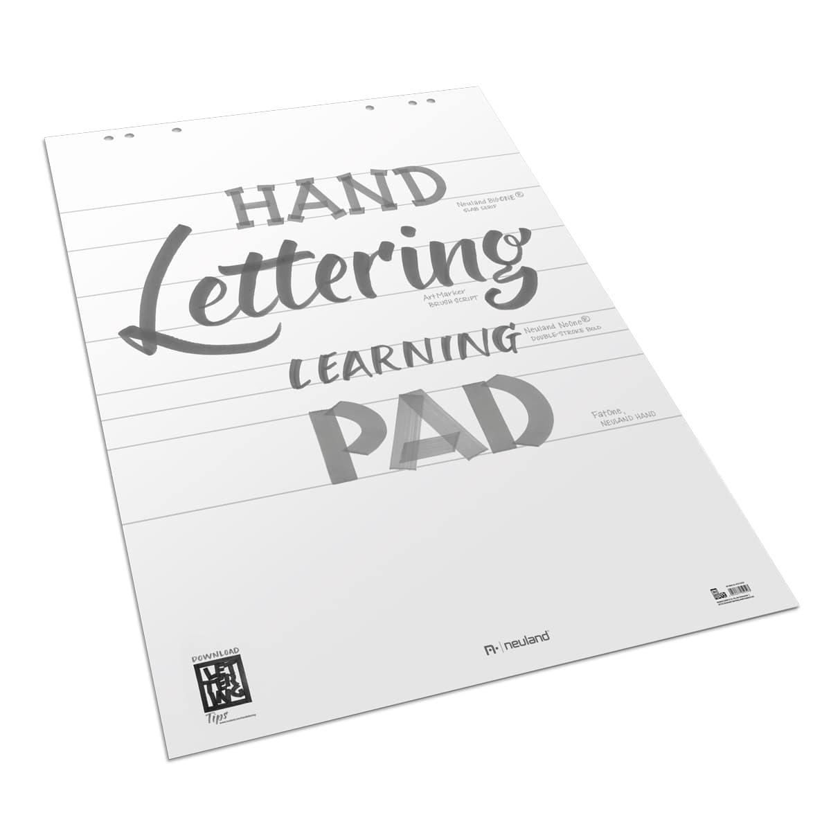 Schreibübungsblock Handlettering Learning Pad