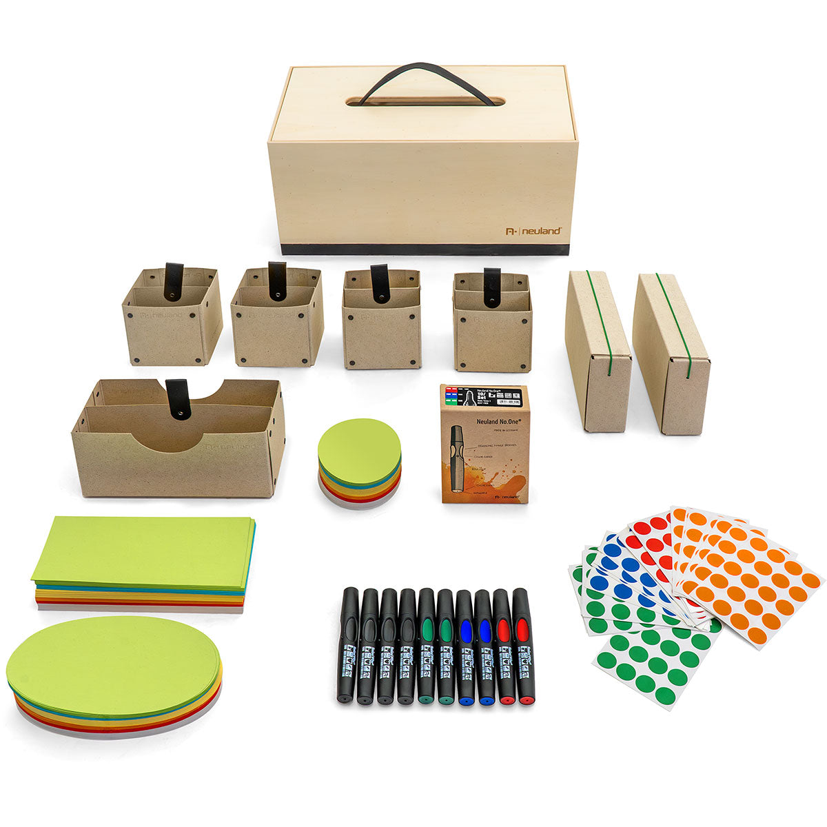 Neuland Moderation Wooden Box - Novario®: Basic Pin-It Set