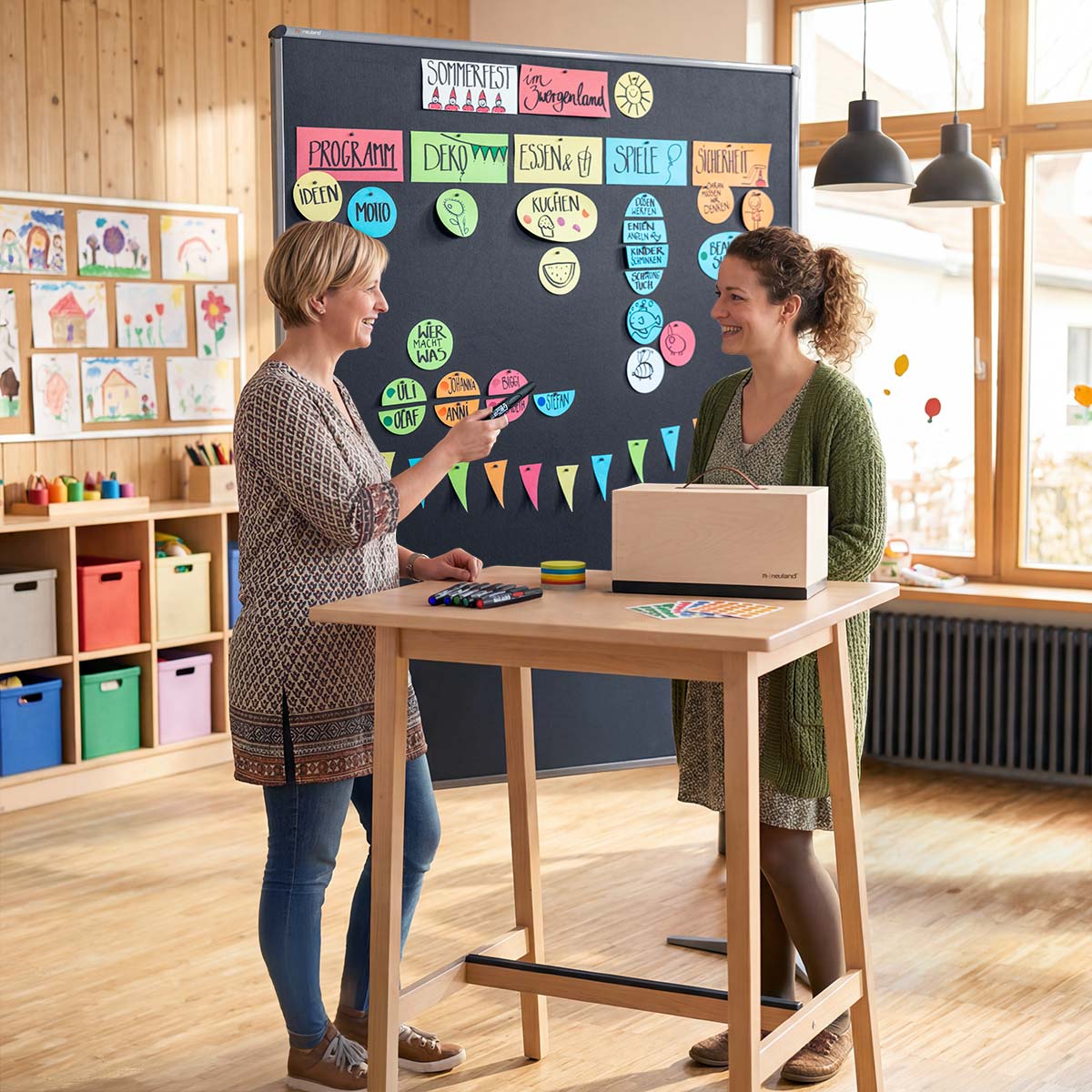 Neuland Moderation Wooden Box - Novario®: Basic Pin-It Set