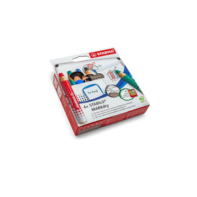 Whiteboard und FlipChartmarker STABILO® MARKdry: 4er Set