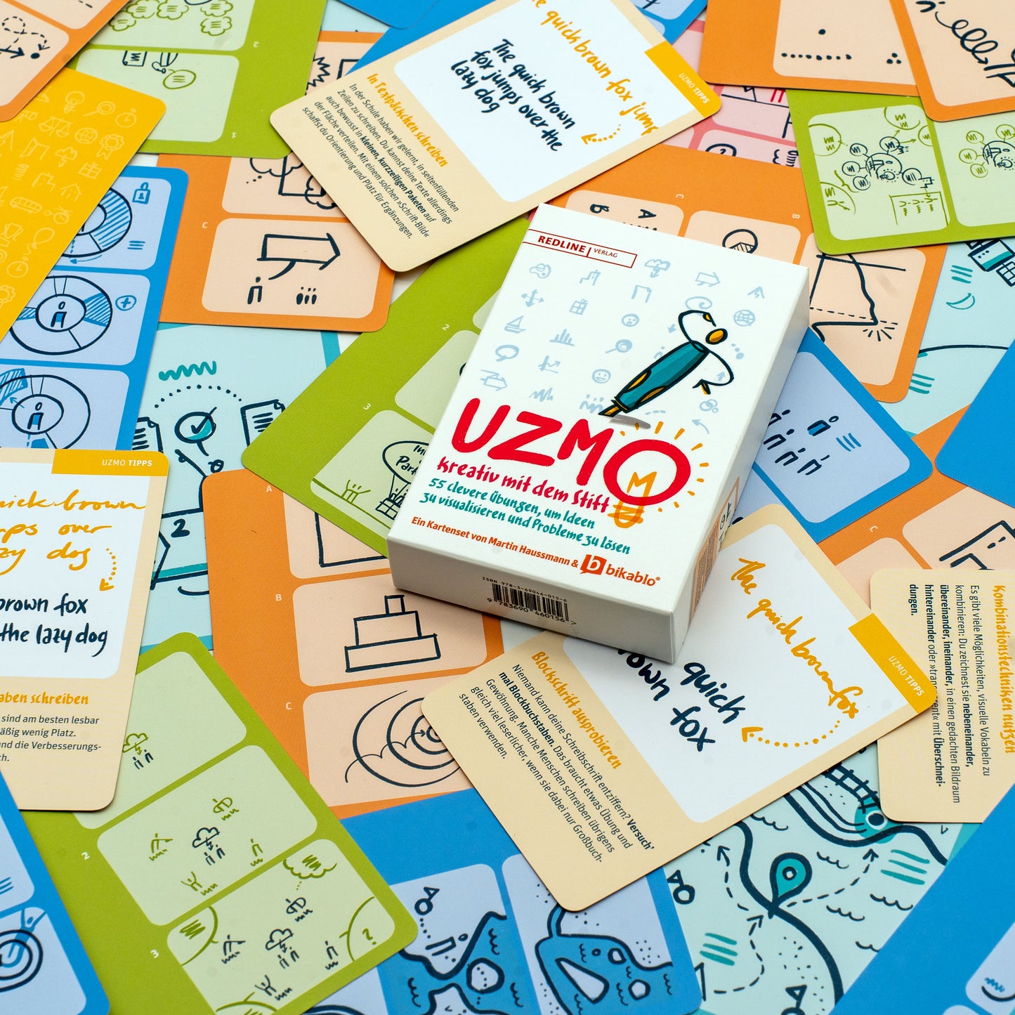 Kaartenset – UZMO – Kreativ mit dem Stift  (Duits)