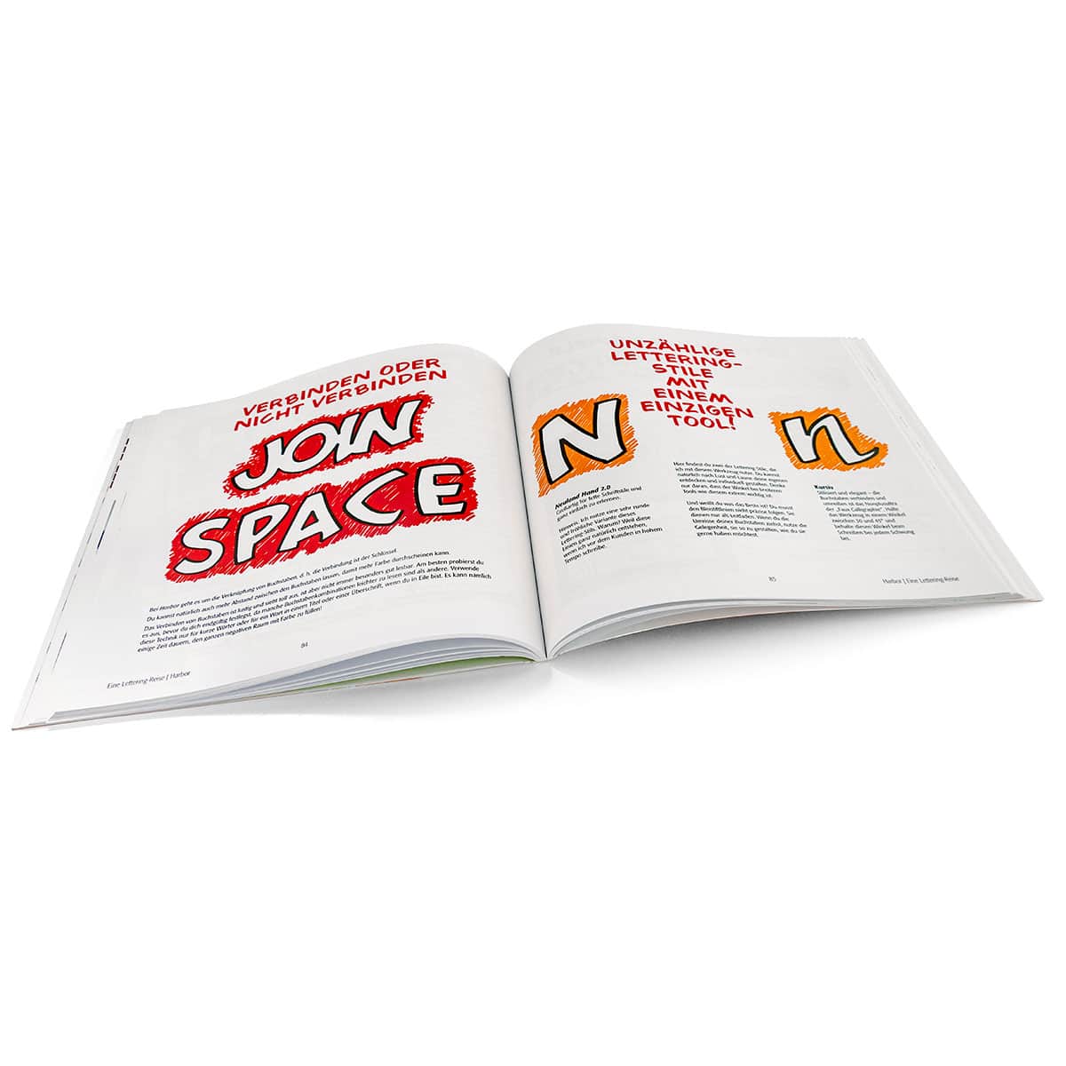 Geh' auf Lettering Reise