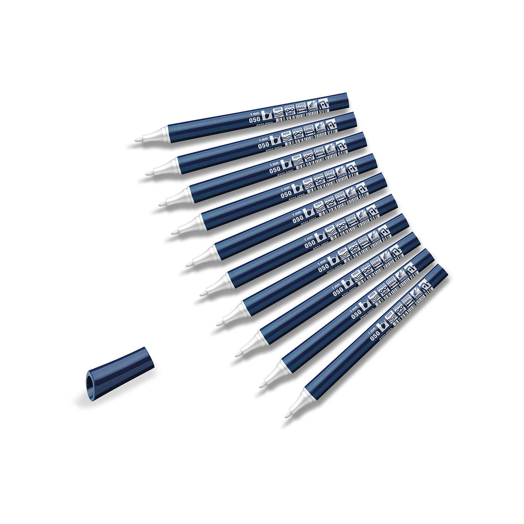 Neuland FineOne® Cover Fineliner marker with round nib 1 mm, 10-pack