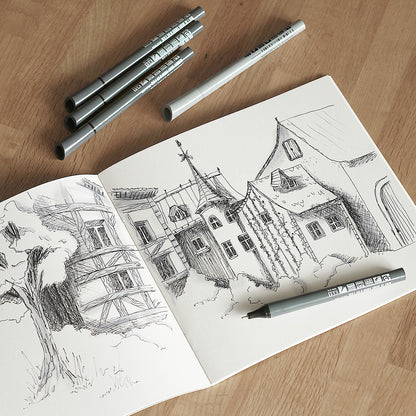 Fineliner Neuland FineOne® Sketch veegvast – 0,3; 0,5 und 0,7 mm – 10-pack