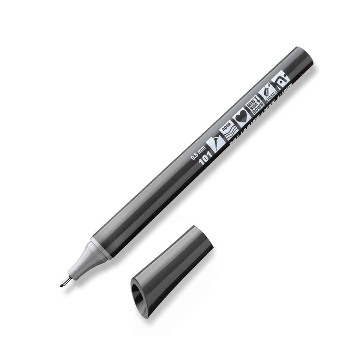 Neuland FineOne® Sketch, 0,5 mm – enkele kleuren- 101 grau