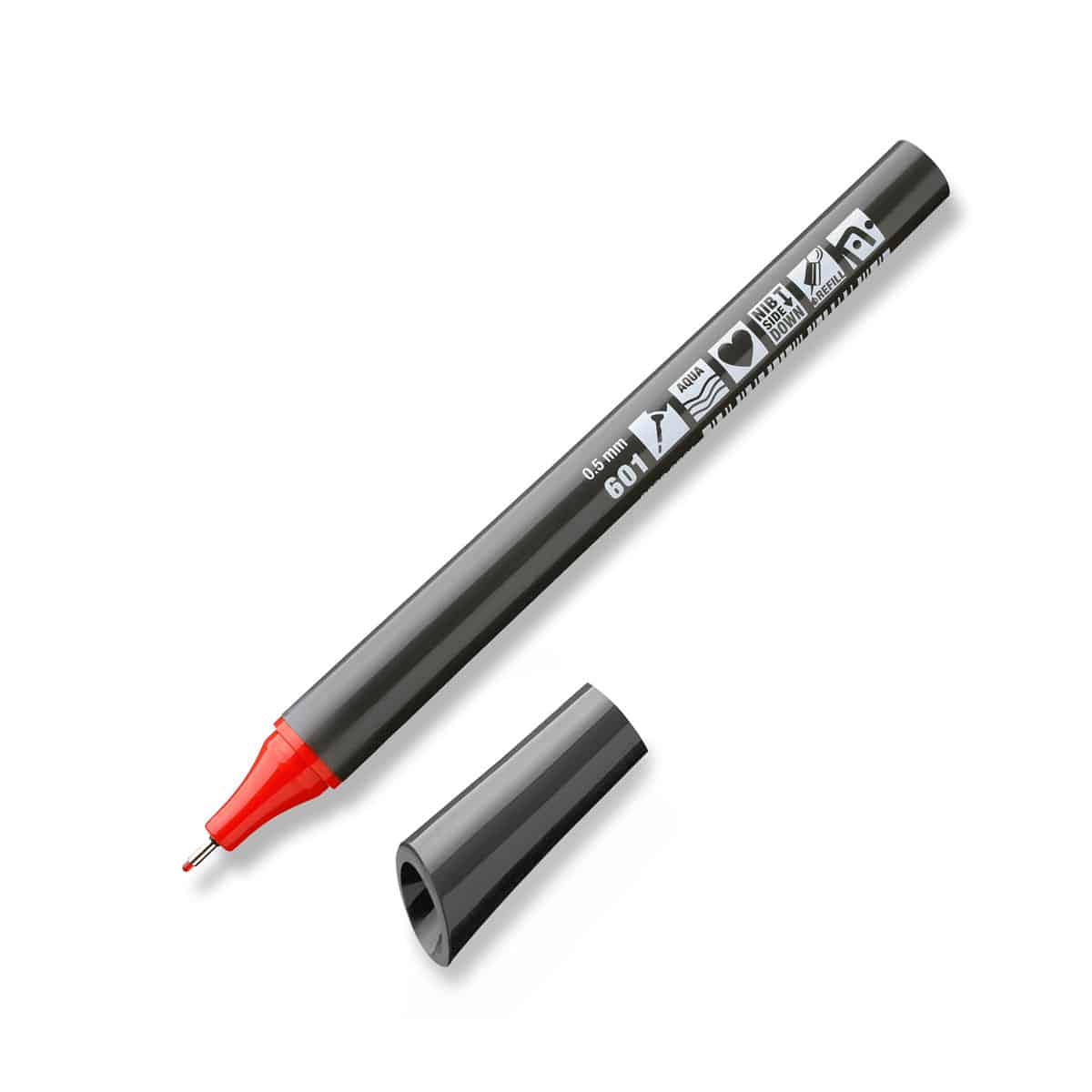 Neuland FineOne® Sketch, 0,5 mm – enkele kleuren- 601 rot-orange