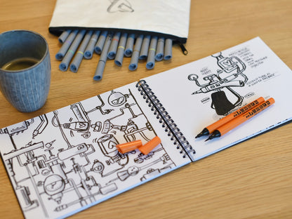 Neuland FineOne® Art Outliner, penseelpunt 0,5-5 mm -10 Pack