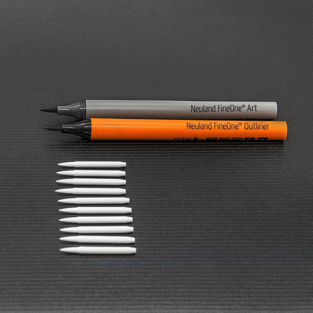 Vervangende penpunten Neuland FineOne® Art, penseelpunt 0,5-5 mm