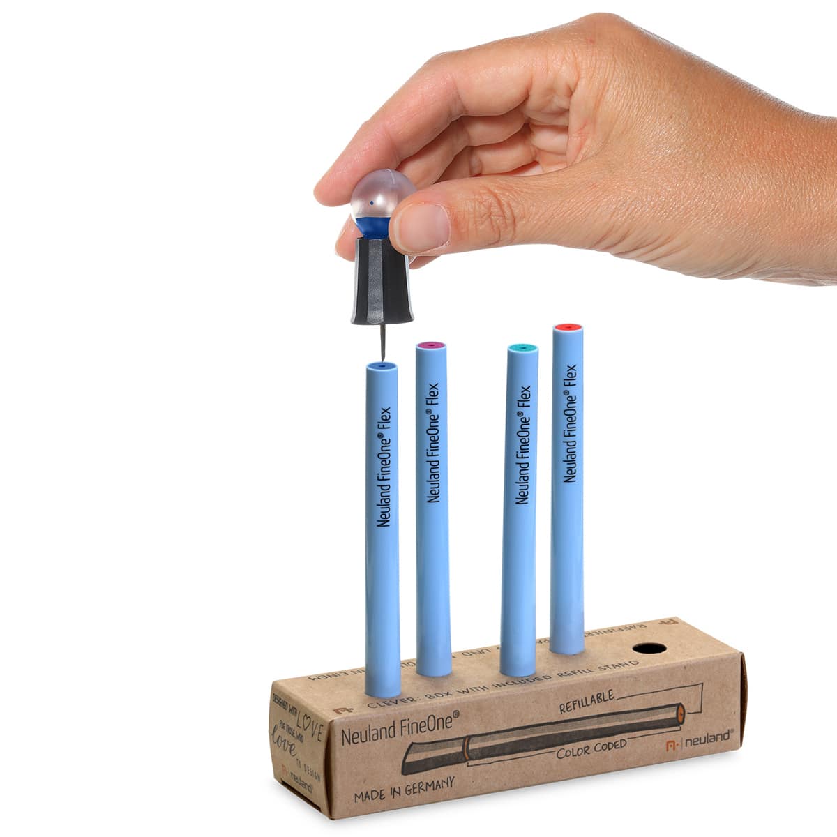 Neuland FineOne® Flex, flexible fiber nib 0.5-3 mm – single colors