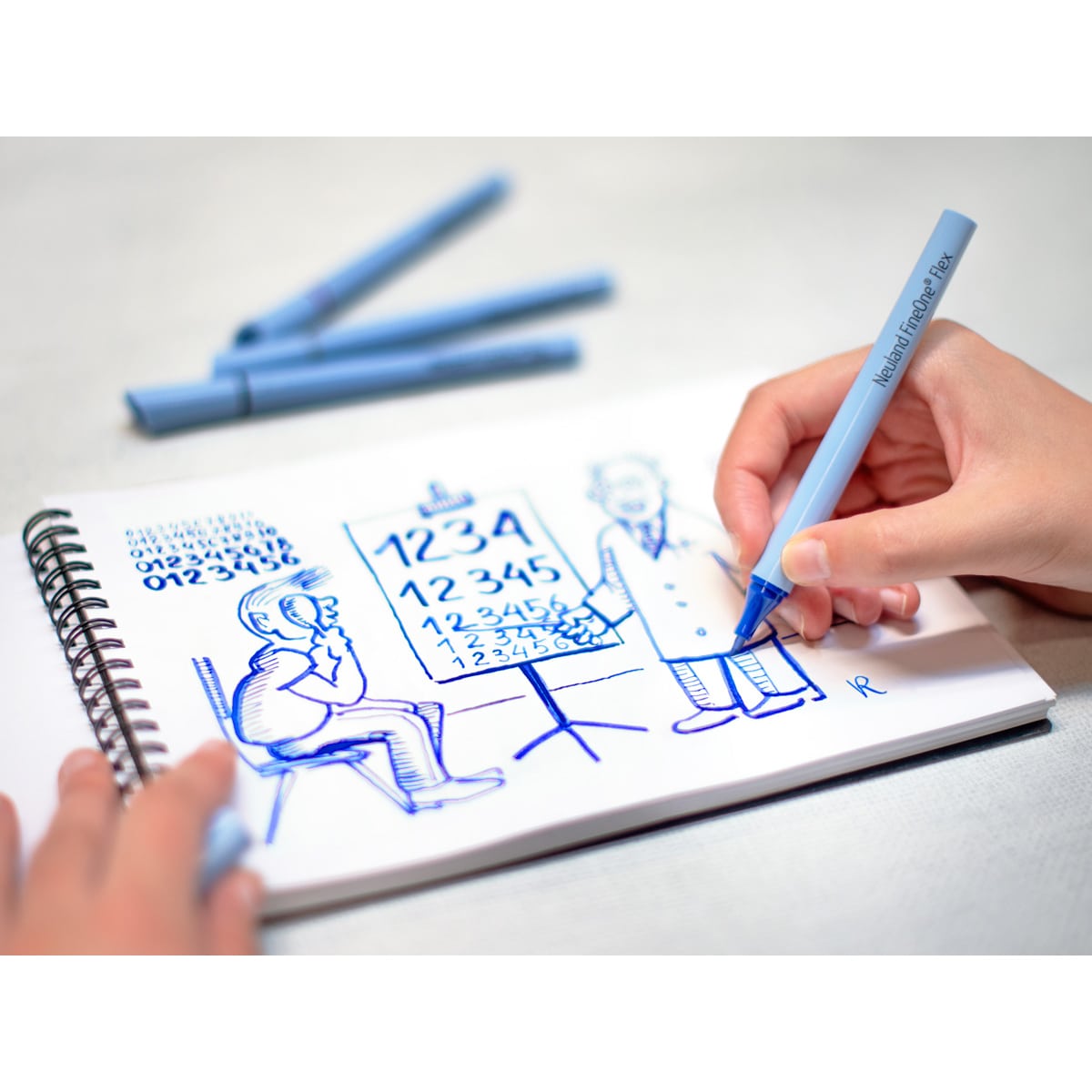 Neuland FineOne® Flex, flexible fiber nib 0.5-3 mm – single colors