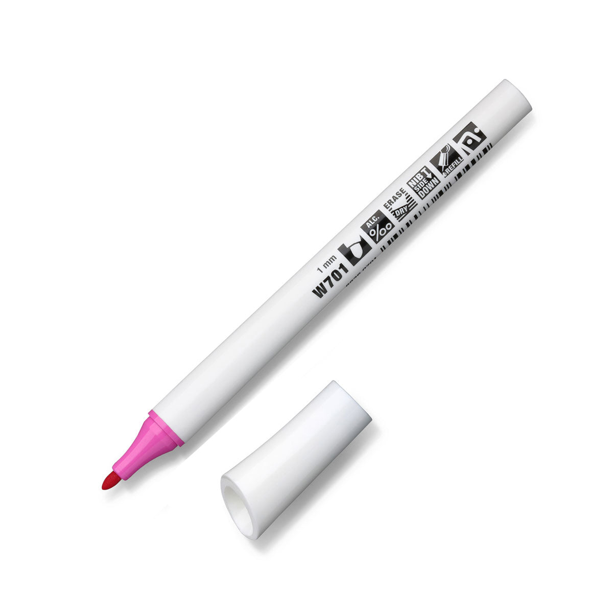 Neuland FineOne® Whiteboard, Rundspitze, 1 mm – Einzelfarben- w701 pink