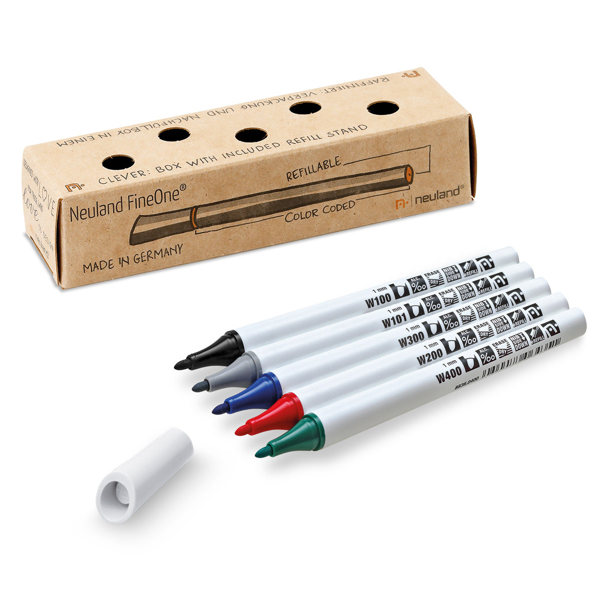 Neuland FineOne® Whiteboard 5er Farbsets- set no. w5