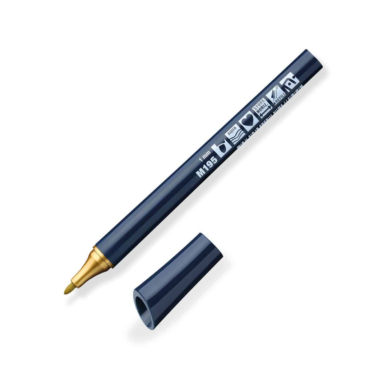 Neuland FineOne® Metallic, round nib 1 mm – single colors- m195 gold