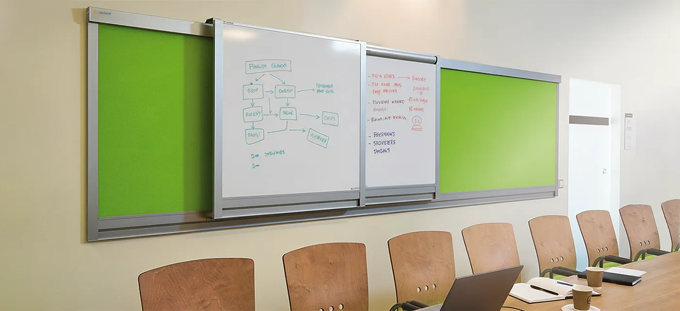 Schiebetafel System LW-S im Seminarraum.