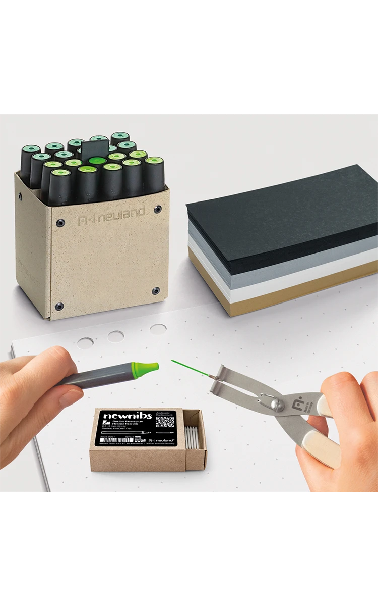 Markerbox mit Moderationskarten und Spitzenaustausch.