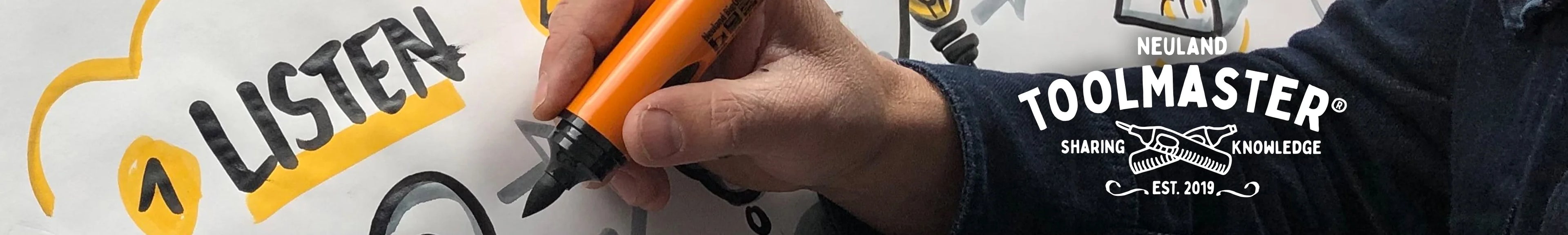 Neuland-Toolmaster schreibt mit einem Outliner.